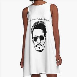 Johnny Depp - Objection, Calls For Hearsay  A-Line Dress