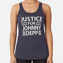 Justice for Johnny Depp Racerback Tank Top