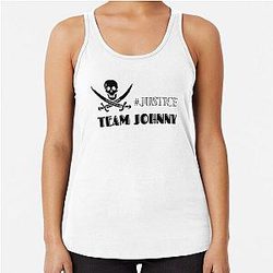 Johnny Depp Team Justice for Johnny Depp Racerback Tank Top
