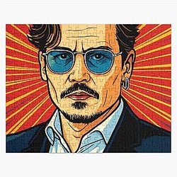 Johnny Depp Iconic Hollywood Actor Merch Jigsaw Puzzle