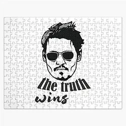 Bright Bisexual Model Johnny Depp Wins Funny Jigsaw Puzzle