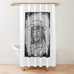 Johnny Depp Drawing Shower Curtain
