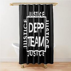 Johnny Depp Team Justice for Johnny Depp Shower Curtain