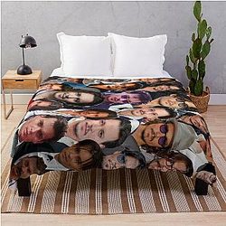 Johnny Depp Photo Throw Blanket