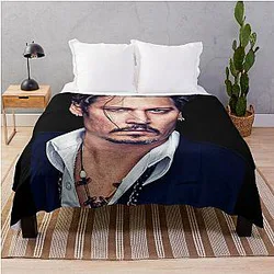 Johnny Depp 8K Throw Blanket