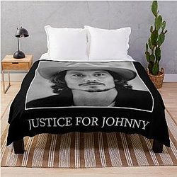 Justice For Johnny Depp Throw Blanket
