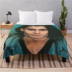 Young Johnny Depp Throw Blanket