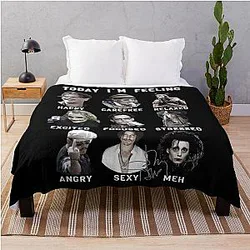 Johnny Depp Funny Throw Blanket