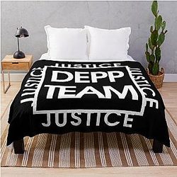 Johnny Depp Team - Justice for Depp Throw Blanket