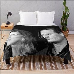 Johnny Depp Amber Heard Throw Blanket