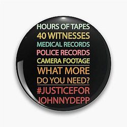 Justice for Johnny Depp Pin