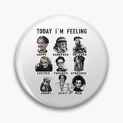 Johnny Depp Funny Feelings Pin