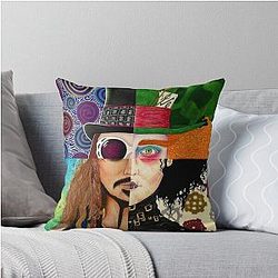 Johnny Depp Character Throw Pillow
