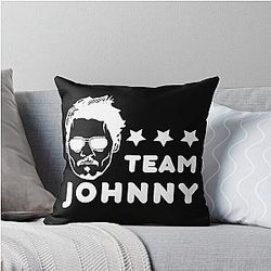 Team Johnny Depp Throw Pillow