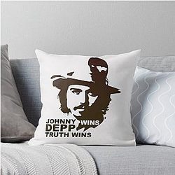 Johnny Depp Justice Throw Pillow