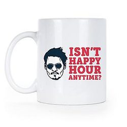 Libby's Benchmark Designs Isnt Happy Hour Johnny Depp Mug Johnny Depp Court Case Merchandise Amber Heard Coffee Cup