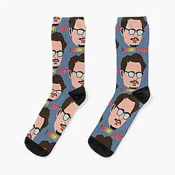 Johnny Depp illustration Sock