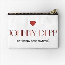 Johnny Depp Team Justice for Johnny Depp Zipper Pouch
