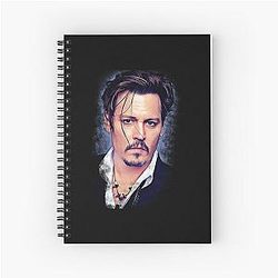 Johnny Depp Art Spiral Notebook