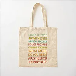 Justice for Johnny Depp Cotton Bag