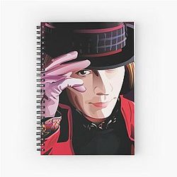 Johnny Depp Chocolate Factory Spiral Notebook