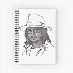 Johnny Depp Spiral Notebook