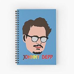 Johnny Depp Spiral Notebook