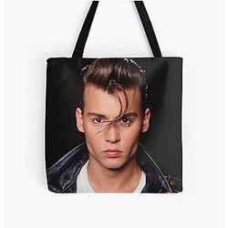 Johnny Depp All Over Print Tote Bag