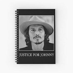 Justice for Johnny Depp Spiral Notebook