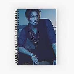 Johnny Depp Spiral Notebook