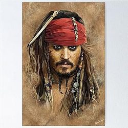 Johnny Depp by Sam Ohana Poster
