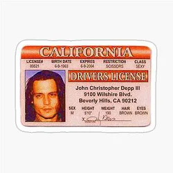 Johnny Depp Sticker