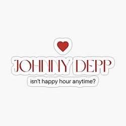 Johnny Depp Team Justice for Johnny Depp Sticker