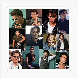 Johnny Depp Love Sticker by Crushart1 on Redbubble