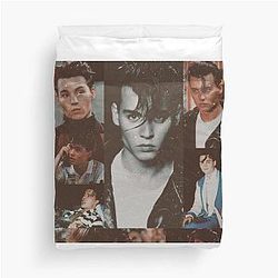 Young Johnny Depp Duvet Cover