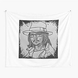 Johnny Depp Drawing Tapestry