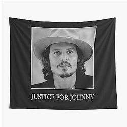 Justice for Johnny Depp Tapestry