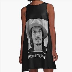 Justice For Johnny Depp A-Line Dress