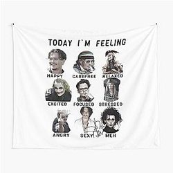 Johnny Depp Funny Tapestry