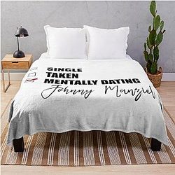 Mentally Dating Johnny Manziel Throw Blanket