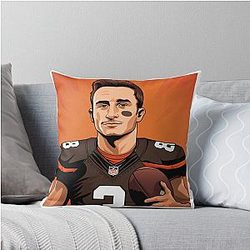 Johnny Manziel Throw Pillow