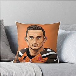 Johnny Manziel Throw Pillow