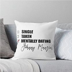 Mentally Dating Johnny Manziel Throw Pillow