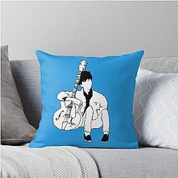 Young Johnny Marr 80s Throw Pillow