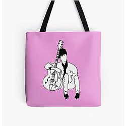 Young 80s Johnny Marr Pink All Over Print Tote Bag