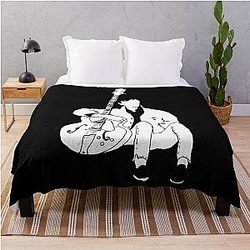 Young 80s Johnny Marr Throw Blanket