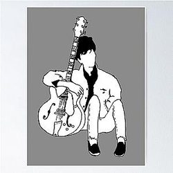 Young 80s Johnny Marr Poster
