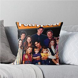 John Stamos Full House Cast Throw Pillow