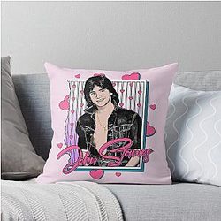 John Stamos 80s Movie Throw Pillow