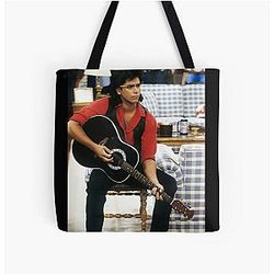 John Stamos Uncle Jesse and his Guitar All Over Tote Bag